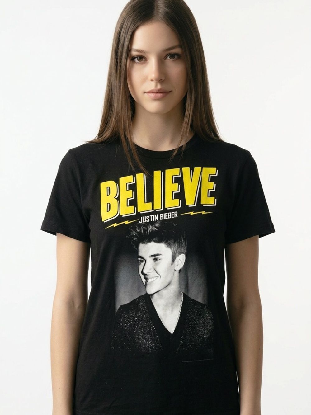 JUSTIN BIEBER 2013 Believe Concert Tour Graphic Tee Unisex Size Medium